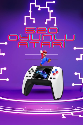 Kablosuz Oyun Konsolu i Game Stick Konsol 520 Oyunlu
