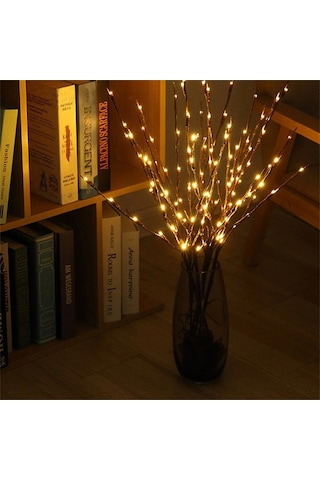 Ulzyvf Yanıp Sönme/sabit Söğüt Siyah Parti Modlu Led Lamba Dekoru, Dalı Bahçe Ampul 20 2 & - Md Siyah