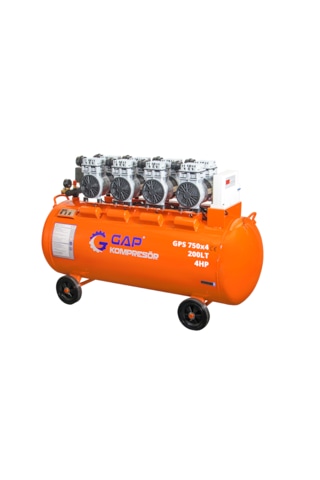 Sessiz Ve Yağsız Hava Kompresörü 200 Lt 4 Hp