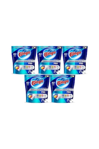Bingo Akıllı Kapsül Pro Bulaşık Makinesi Deterjanı Tablet 400adet