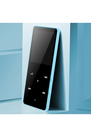 Xindoker 1.8 İnç Dokunmatik Ekranlı Bluetooth Mp3/mp4 Çalar - 16gb Mavi, Ses Kaydı/fm Radyo/dış Hoparlör, Kaliteli Ses, Hafıza Genişletilebilir
