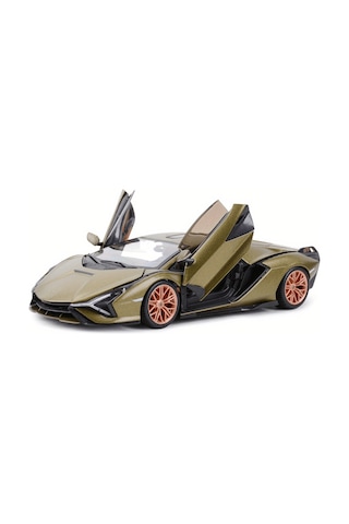 Tcherchi 1:24 Ölçekli Lamborghini Sián Fkp 37: Hassas Döküm Koleksiyon Model Araba Yeşil