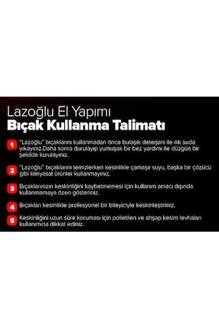 Lazoğlu Satır Zırh Börek Kesici Soğan Bıçağı + Kesme Tahtası Kahverengi