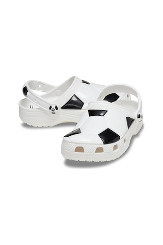 210023-103 Crocs Classic Soccer Ball Clog T Çocuk Terlik Beyaz 210023-103 Beyaz Siyah