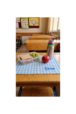 Kişiye Özel İsim Nakışlı Duck Kumaş Beslenme Örtüsü 45x35 Cm Su Ve Leke Tutmaz Kumaş - 922807845