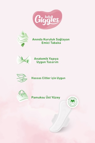 Giggles Lady Soft Hijyenik Ped Mix Paketi 63 Adet
