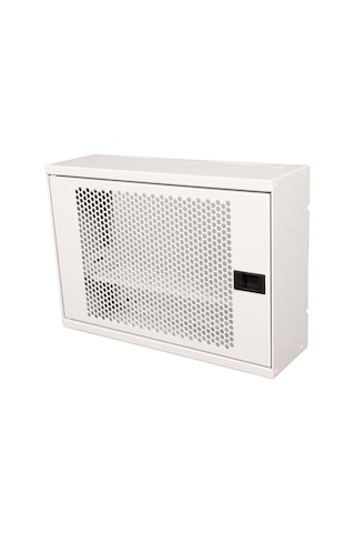 Alfafonet Ziglat 400 Serisi Wifi Box Duvar Tipi Modem Ve Wifi Kutusu 400x120x280 Mm Mat Beyaz Perfore Metal Kapak Montajlı