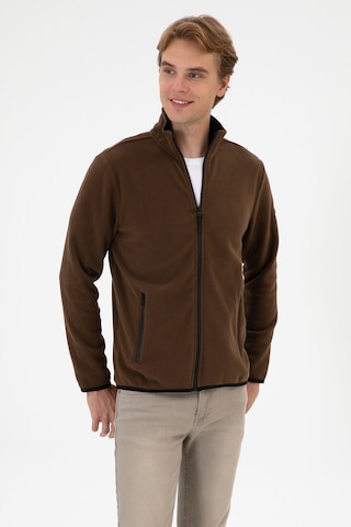 U.s. Polo Assn. Erkek Kahverengi Hırka Örme 50313779-vr029 Kahverengi