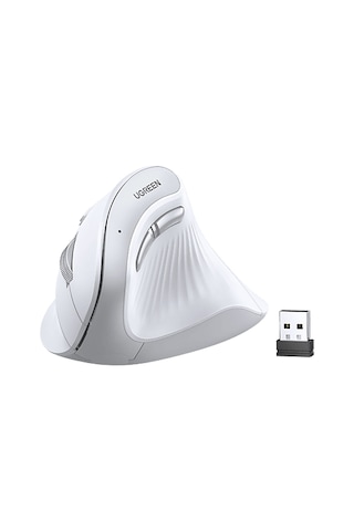 Ugreen Bt 5.0+2.4g 6 Düğmeli 1000/1600/2000/4000 Dpı 45759 Dikey Ergonomik Fare Kablosuz