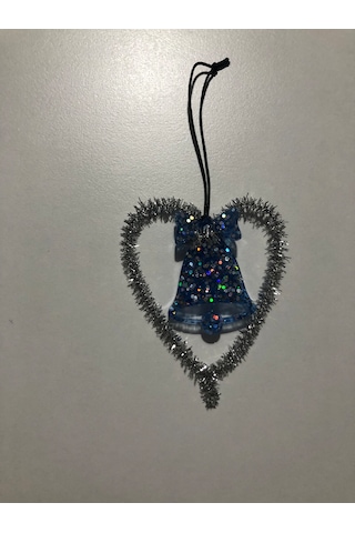 Gümüş Simli Yılbaşı Çam Ağacı Süsü