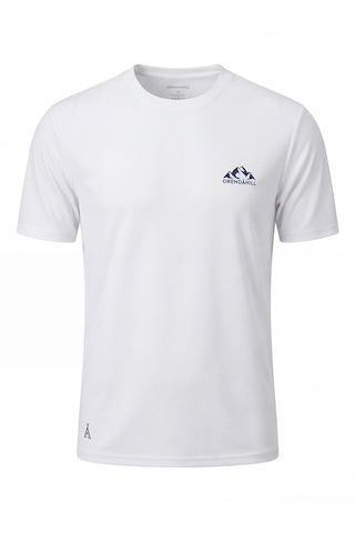 Orendahill Erkek Spor Tişört Hızlı Kuruyan Esnek Regular Fit Basic Gym Activewear Beyaz