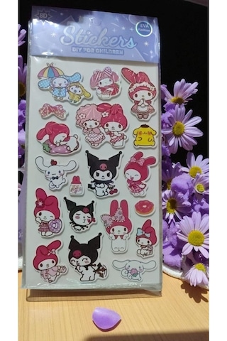 Sevimli Karakter Kuromi Temali Sticker