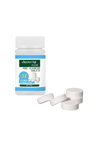Pazly Springsun 100g Havuz Temizleme Tabletleri - Güçlü Dezenfeksiyon, Kolay Kullanım, Beyaz Paket