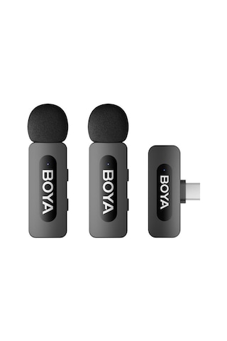 Boya By-v20 Type-c Kompakt Kablosuz Yaka Mikrofonu Yeni Versiyon