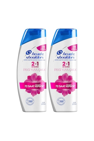 Head & Shoulders İpeksi Yumuşaklık 2'si 1 Arada Kepeğe Karşı Etkili Şampuan 2 x 350 ML