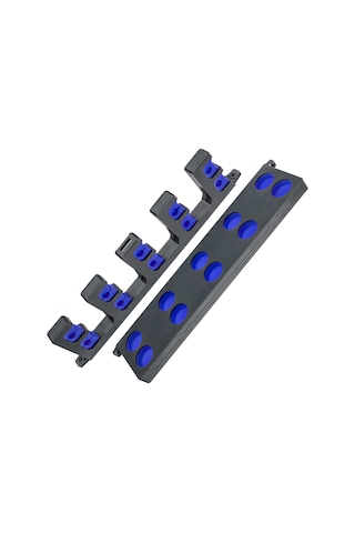 Kosona Mavi 10 Adet Olta Depolama Rafı - Eva Köpük Döşemeli Plastik Olta Tutucu Kolay Kurulum Mavi