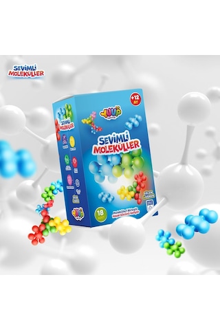 Eğitici Ve Eğlenceli Sevimli Moleküller - 18 Parça