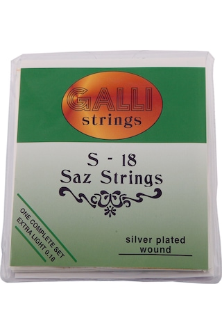 Galli 0.18 Kısa Sap Piramit Profesyonel Saz Teli Seti