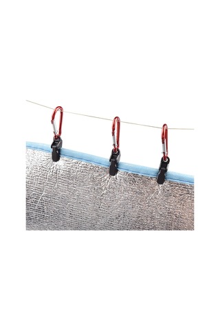 Skycity Kamp Çadırı Rüzgar Sabitleyici Krokodil Kelepçe + Kalebuz Çengel, Plastik, 35x8mm, 20 Adet Çok Renkli