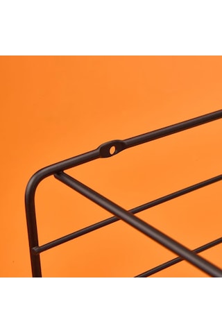 Suntel Dekoratif Dörtgen Raf - Siyah - 30 Cm Siyah