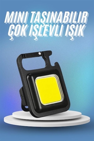 Tek Işıldak Usb Şarjlı Cep El Feneri Taşınabilir Mini Led Işık Çok Fonksiyonlu Najmaddin Diğer
