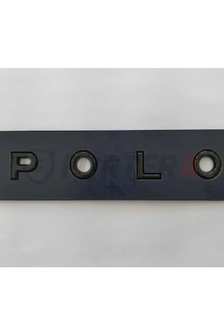 Bagaj Yazısı Siyah Polo 2019-