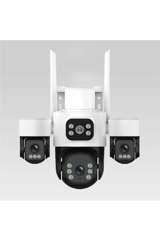 İnox X113 3+3+3 Mp 3 Kameralı Wi-fi Ptz Renkli Gece Görüşlü Güvenlik Kamerası