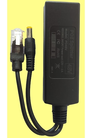 10 Adet 48V To 12V Çevirici Ip Poe Enjektör Splitter Switch