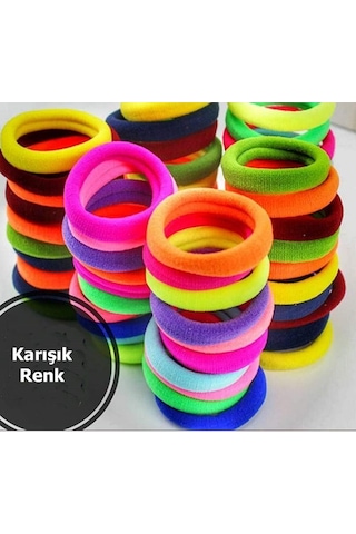 Renkli Ultra Esnek Bilek Lastik Toka 16'li Paket Çok Renkli