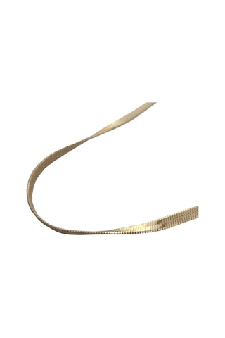 Uzel Çelik Sarı Gold İtalyan Zincir Solmaz Kararmaz Çelik Kolye Sarı