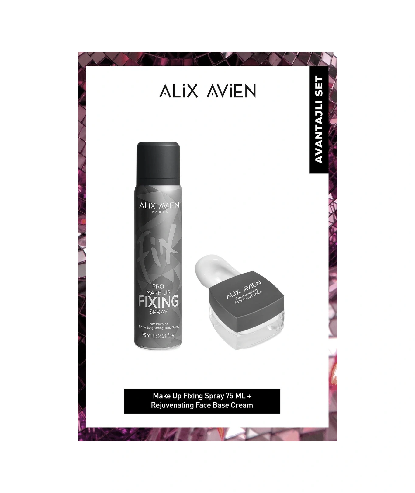 Alix Avien Suya Dayanıklı Gün Boyu Kalıcı Makyaj Etkili Nemlendirici Spf+30 Faktör Yüz Bakım Ve Parlaklık Seti