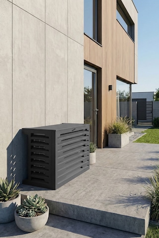 Klima Motoru/dış Ünite Gizleme/koruma Kafesi Xl 120x62x150 H Stage Antrasit