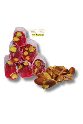 Fitil Lokum Narlı Antep Fıstıklı 500 Gr.jelatinsiz -gulutensiz-vegan-helal