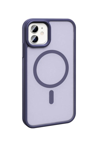 Apple Uyumlu iPhone 11 İle Kılıf Magsafe Şarj Özellikli Mat Arka Yüzeyli Kapak