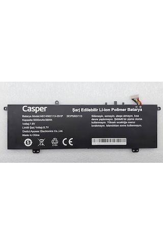 Casper X600 Batarya Aec4563113-2s1p 5000 Mah/38wh