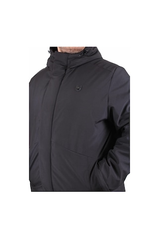 Starbattal Erkek Büyük Beden Kapüşonlu Mont Lujo 2504 Sıyah Siyah