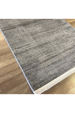Hoom Rugs Aria 1107 Antrasit Modern Yıkanabilir Halı Antrasit