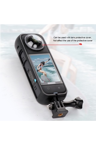 Insta360 X4 Pc İçin Pc Lens Kapağı Korumalı Plastik Koruyucu Çerçeve Siyah Diğer Çok Renkli