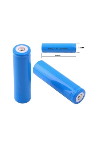 6800 mAh 3.7 V 18650 Li-Ion Şarj Edilebilir Pil