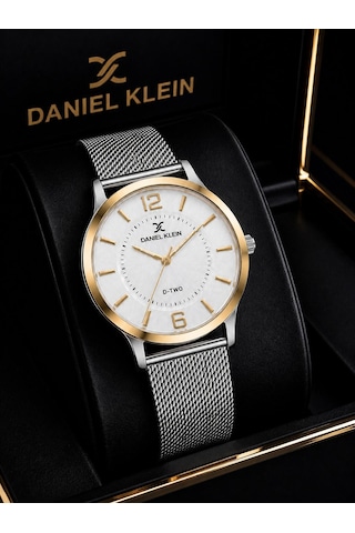 Daniel Klein Premium Seri Hasır Kordon 2 Yıl Garantili 3 Atm Suya Dayanıklı Kadın Kol Saati C13306.8 Rose Gold - Gümüş