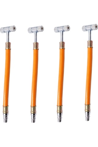 Sones 4 Pcs Lastik Çift Kafalı Hava Nozulu Araba Motosiklet Bisiklet Hava Nozulu Tşekilli Hortum