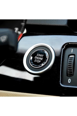 Bmw X1 Serisi E84 Kristal Start Stop Tuşu Gümüş 2009-2015