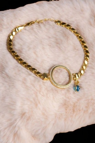 Modagümüşevi 925 Ayar Gümüş Pullu Zincir Tasarımlı Çeyrek Altın Bileklik, Çeyrekli Gümüş Bileklik