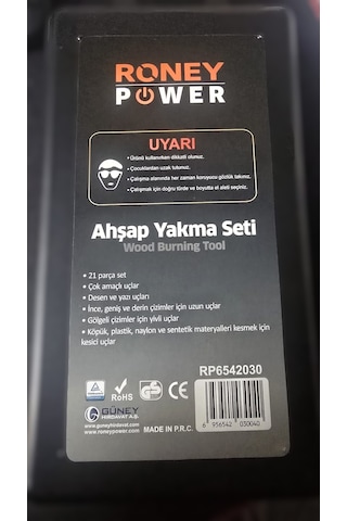 Roney Ahşap Yakma Seti 30w 21 Parça Rp6542030
