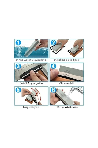 7 Parçadan Oluşan Yüksek Kaliteli Profesyonel Bıçak Bileme Seti