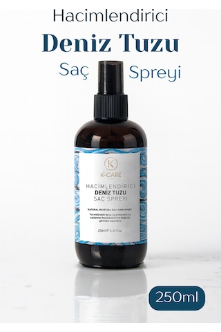 K K-care Cosmetics Doğal Dalga Sağlayan ve Hacim Veren Deniz Tuzu Saç Spreyi 250﻿﻿ ML