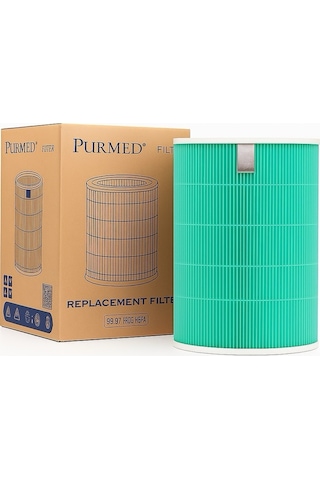 Purmed Xiaomi Smart Air Purifier 4 Uyumlu Rfid Çipli Hepa Karbon Filtre Yeşil