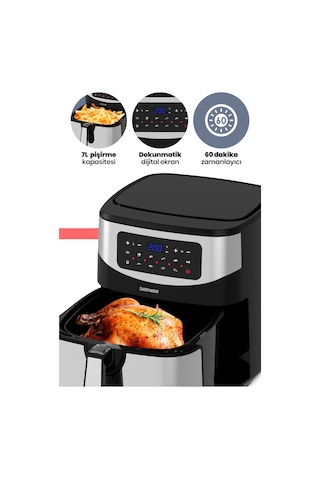 Goldmaster GrandChef GM-7497 3XL Yağsız Sıcak Hava Fritözü 9.2 L