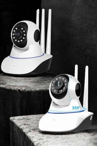Wifi - 571 - Kamerası Çift Yönlü Bebek Güvenlik Kamerası - Csmo-tex - Gece Görüşlü Çok Renkli