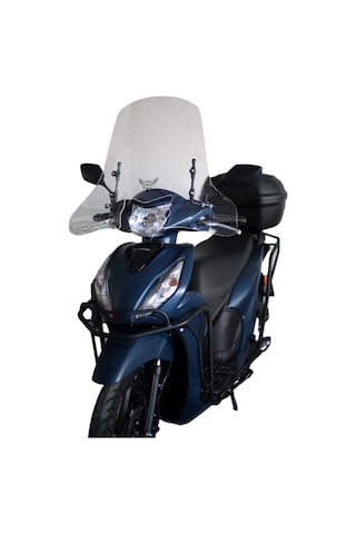 Abv Honda Dio El Korumalı Şeffaf Tur Camı 59x72.5 Cm (21-25) + Bağlantı Ekipmanı